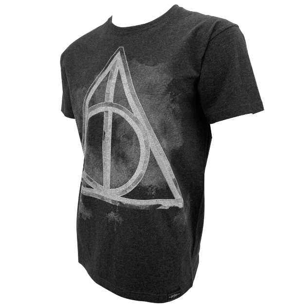 Deathly Hallows Smoky Charcoal T-Shirt - Image 3