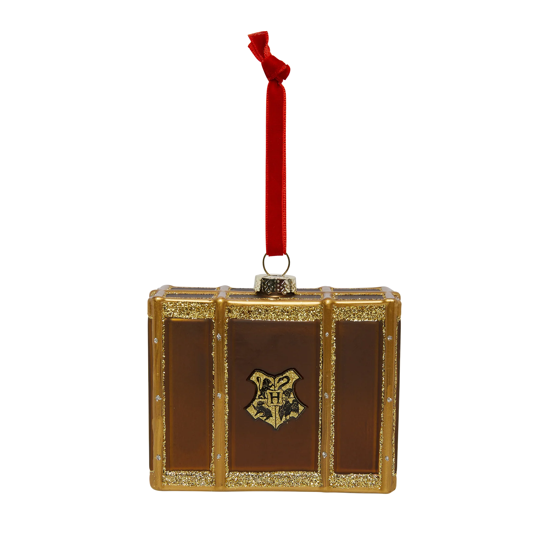 Hogwarts Trunk Glass Ornament