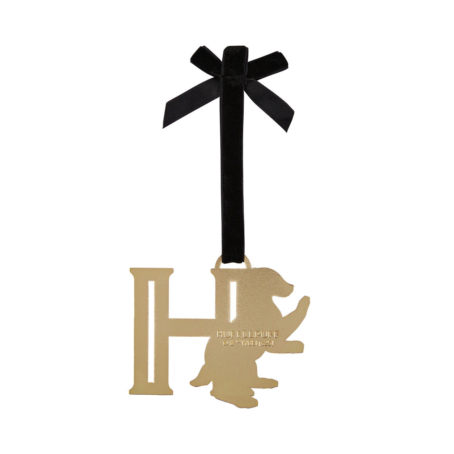Hufflepuff 'H' Metal Ornament - Image 2