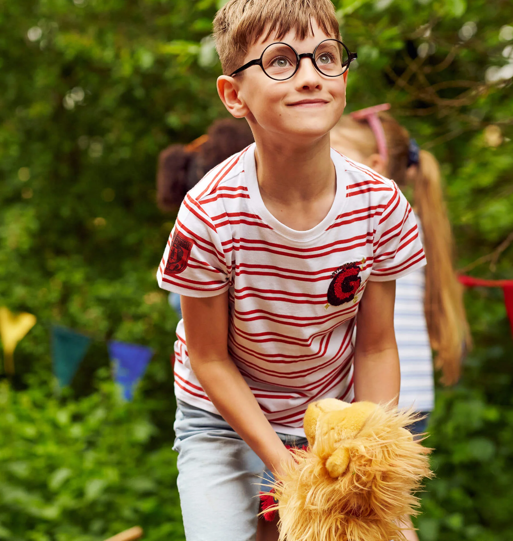 Kids Gryffindor Striped T-Shirt - Image 4