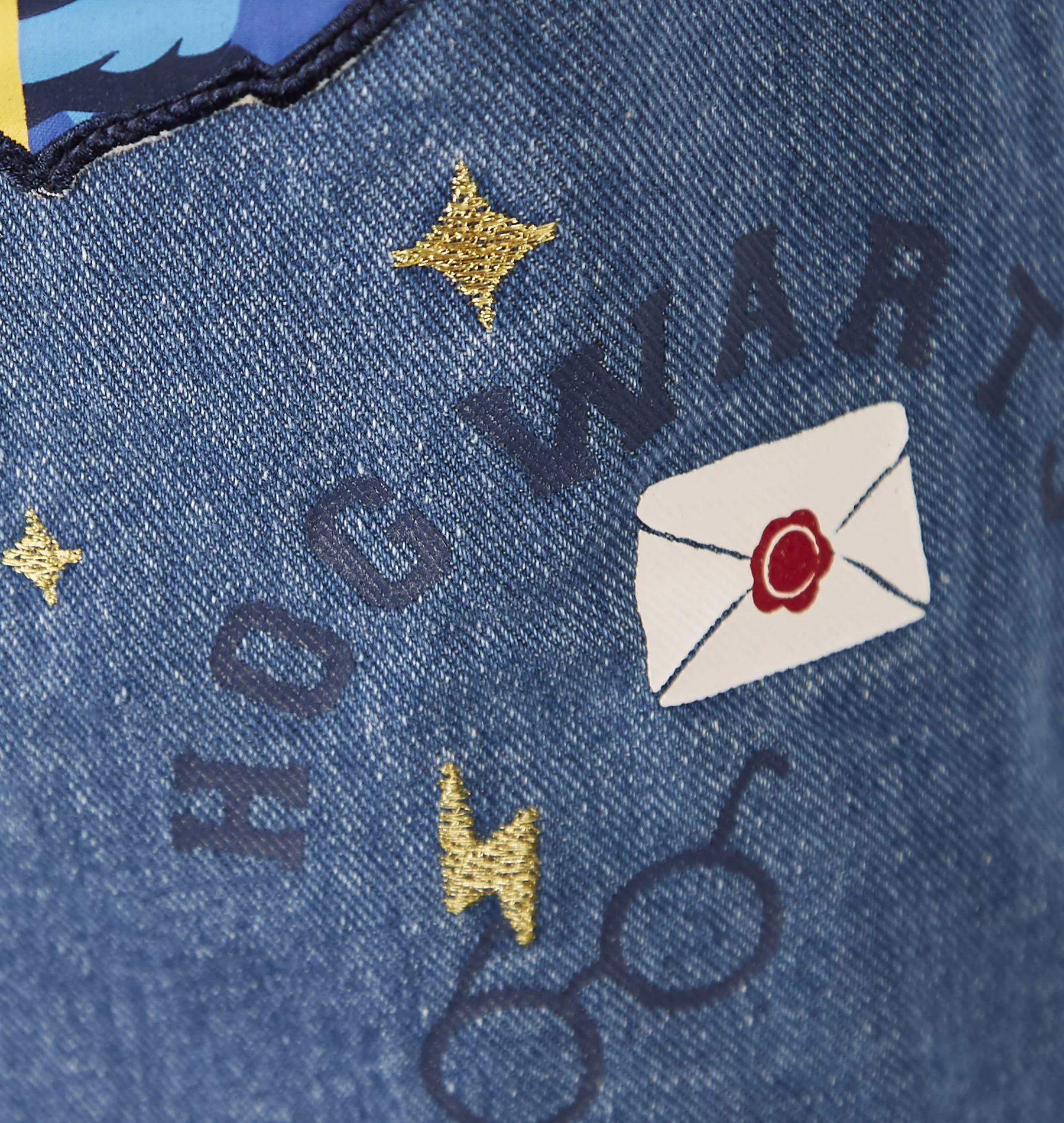 Kids Hogwarts Denim Pinafore - Image 3