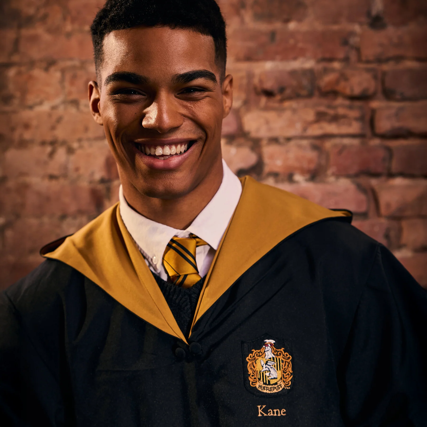 Kids Personalised Hufflepuff Robe - Image 4