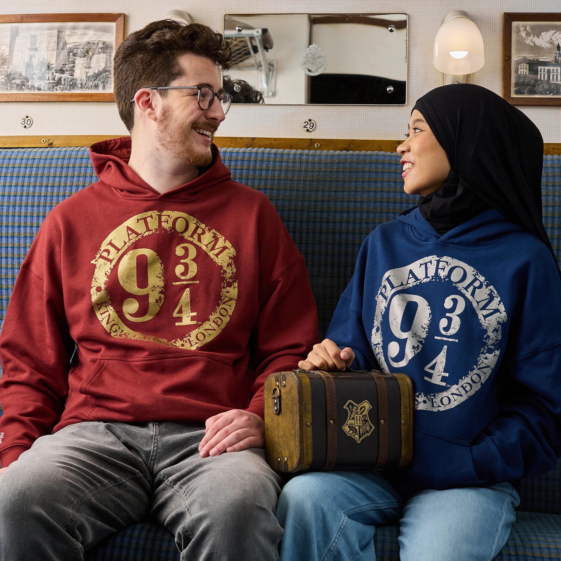 Platform 9 3/4 Burgundy Hoodie - Image 3