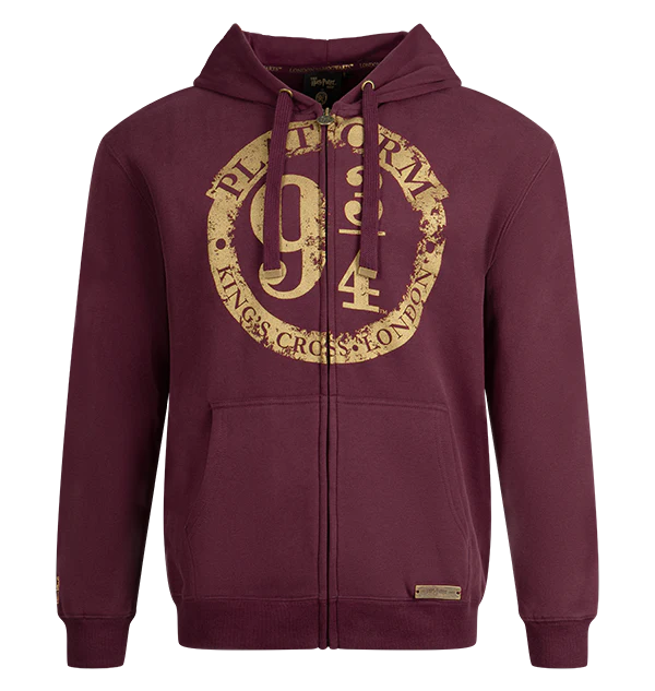 Platform 9 3/4 Zip Hoodie - Burgundy