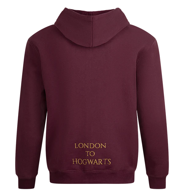 Platform 9 3/4 Zip Hoodie - Burgundy - Image 2