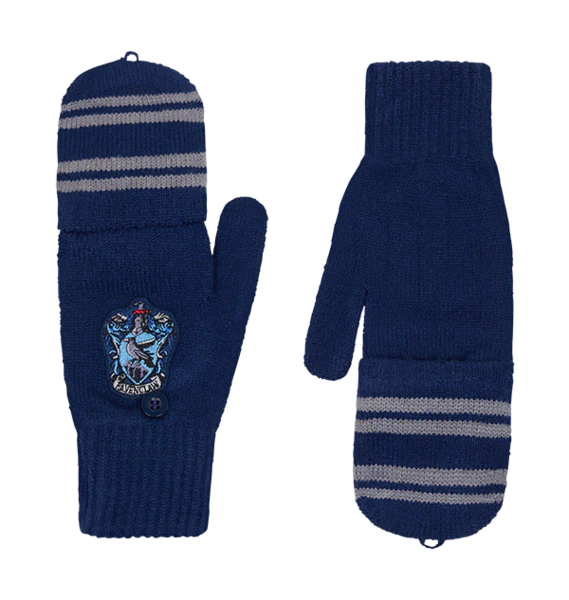 Ravenclaw Knitted Mitten Capped Gloves - Image 2